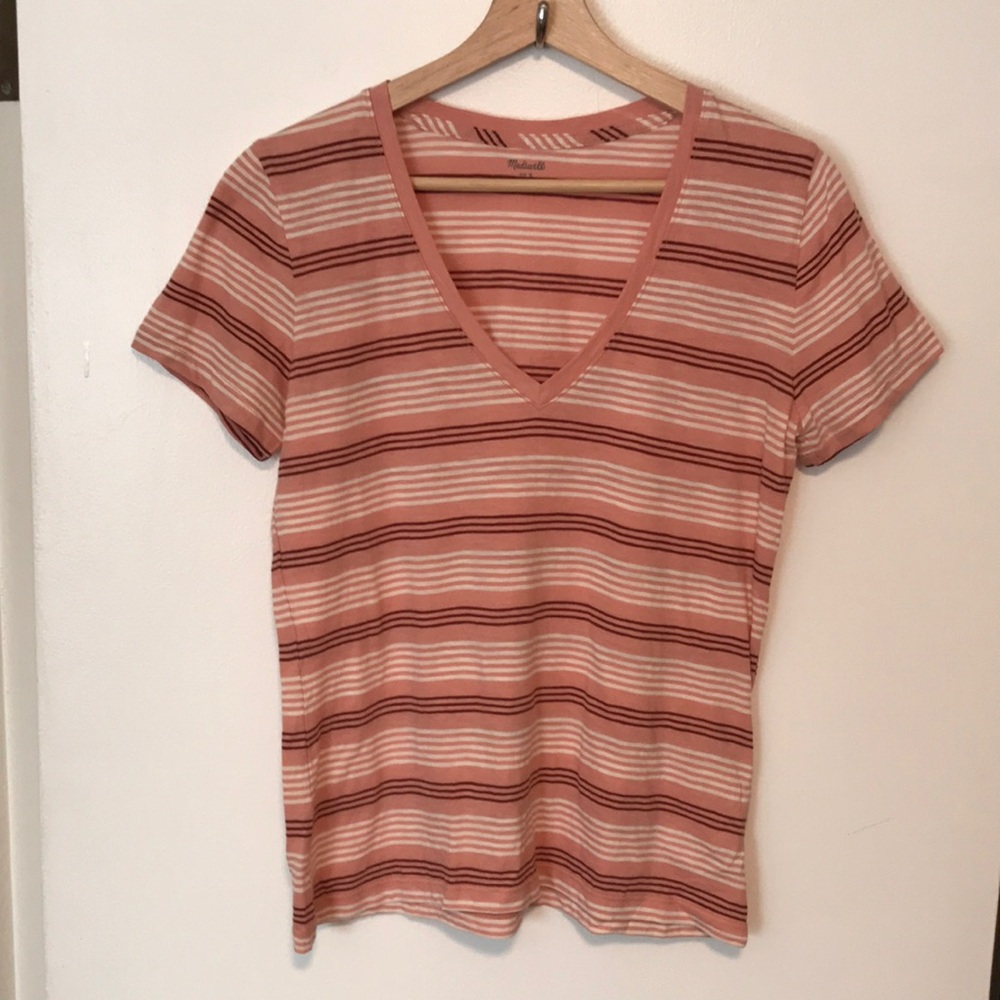 NEW Madewell Short Sleeve Stripe Tee.‎ Small